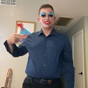 Calvin Klein Dark Blue Dress Shirt